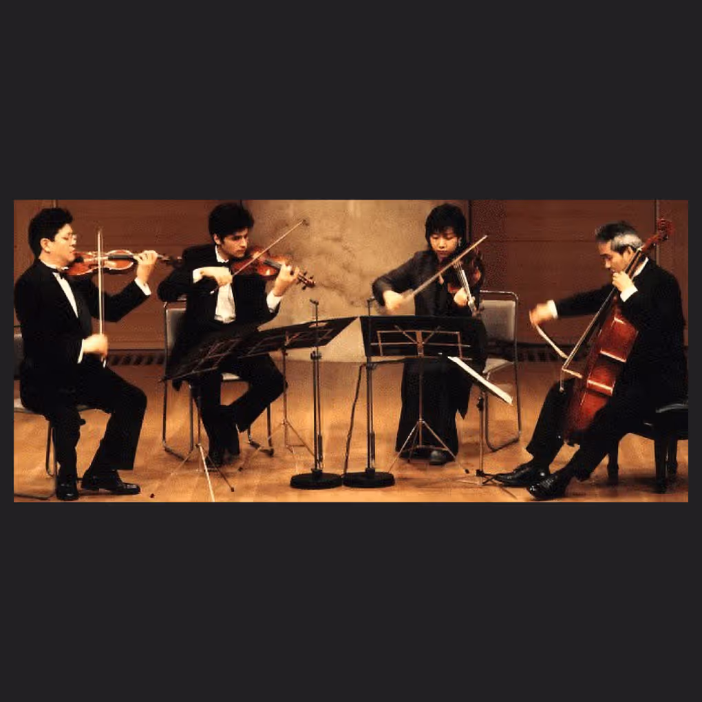Playing with Mito dell'Arco - a quartet on historical instruments, Japan 1999. From left to right: Ryo Terakado, the author, Yoshiko Morita, Hidemi Suzuki.