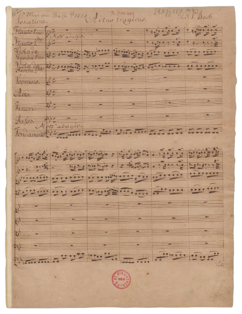 Actus Tragicus — BWV 106